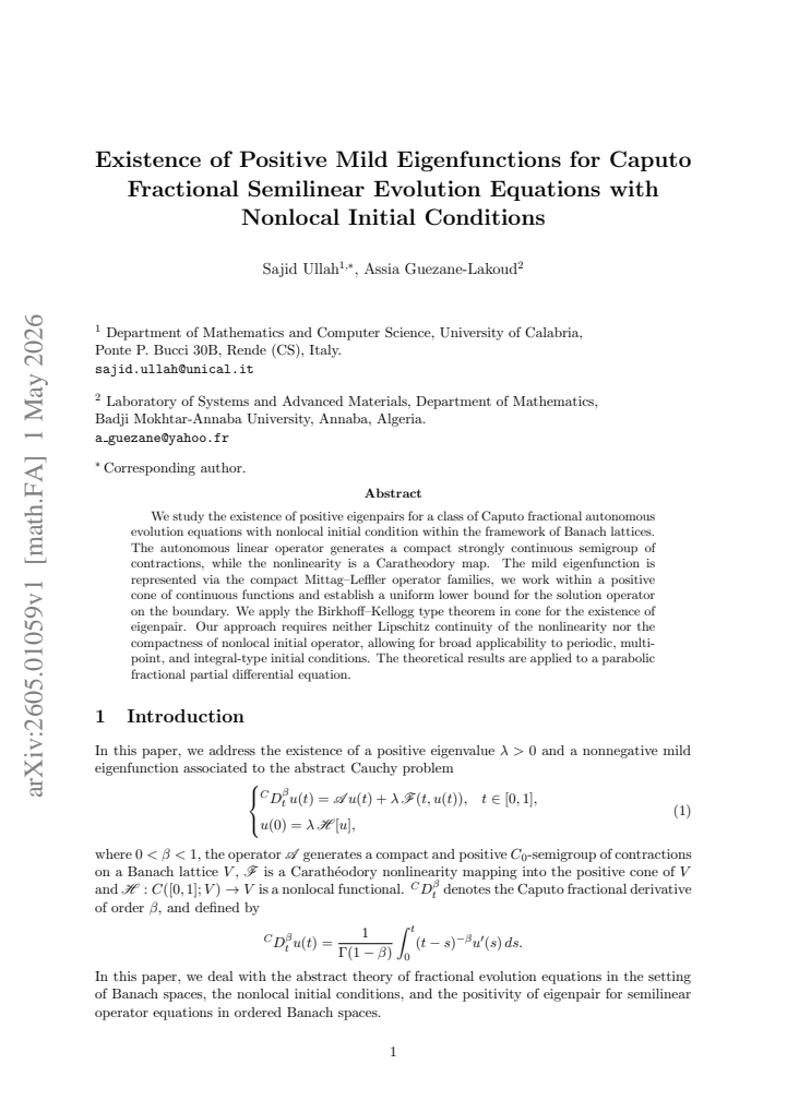 First page