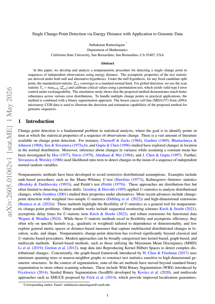 First page