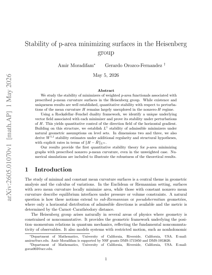 First page
