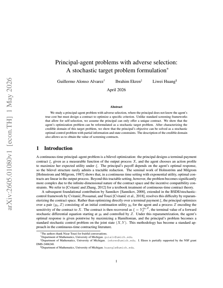 First page