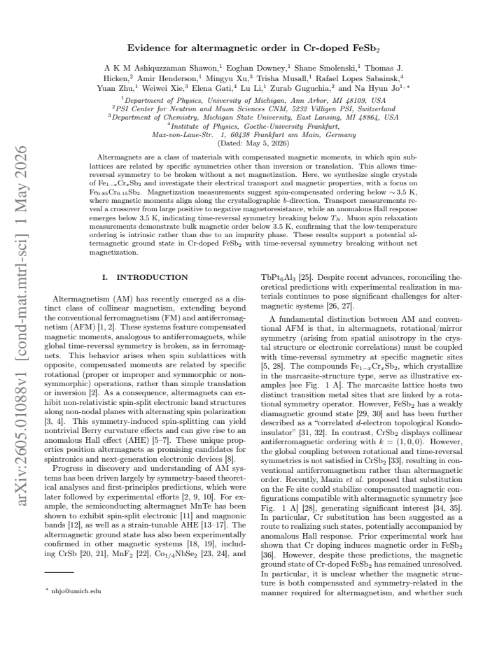 First page