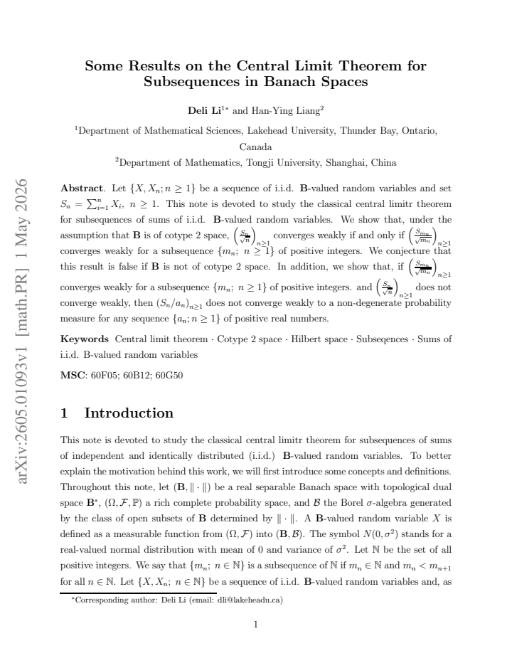 First page