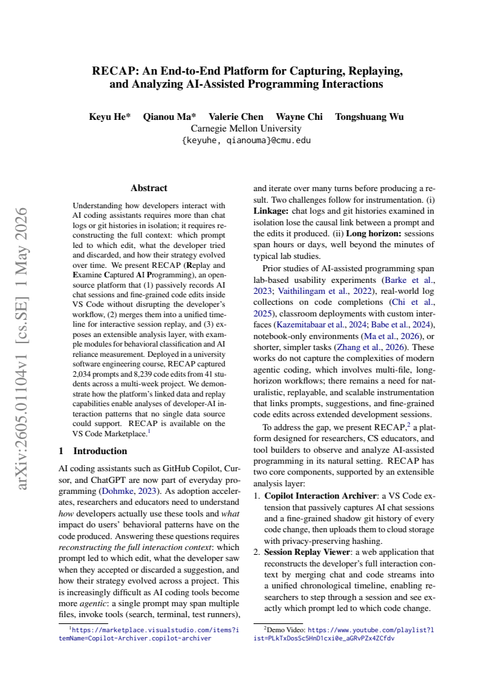 First page