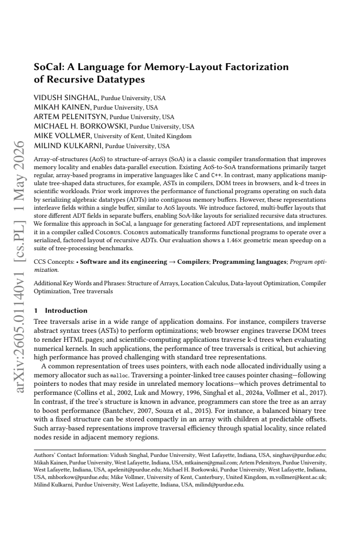First page