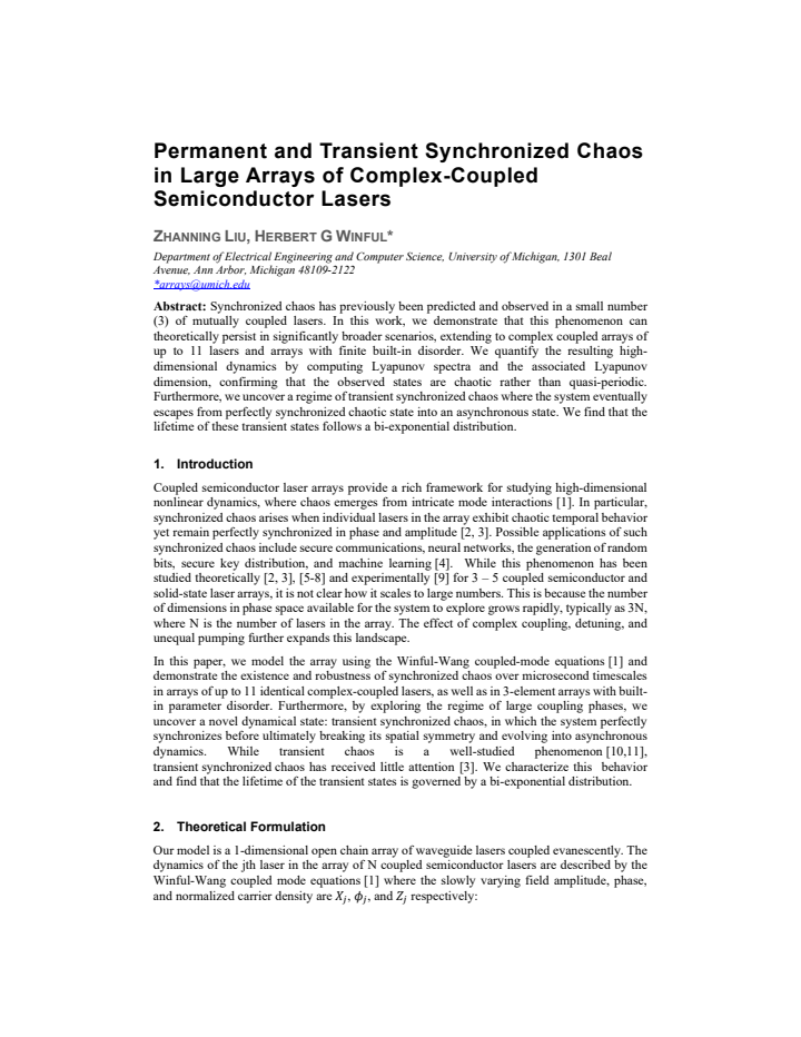 First page