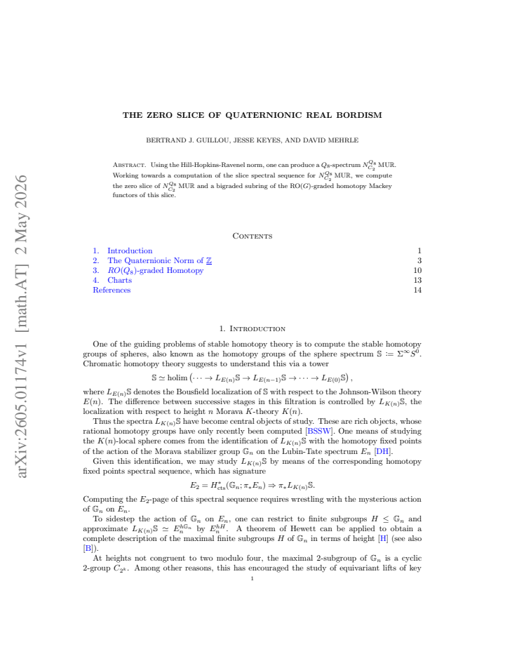 First page