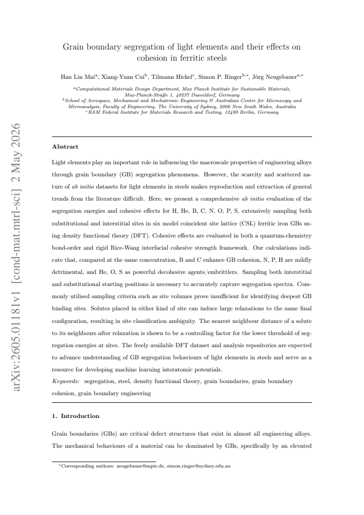 First page