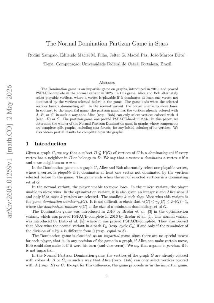 First page