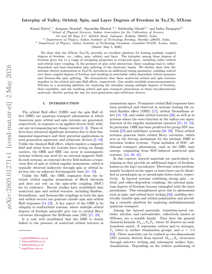 First page