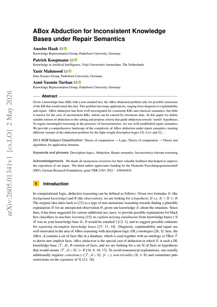 First page