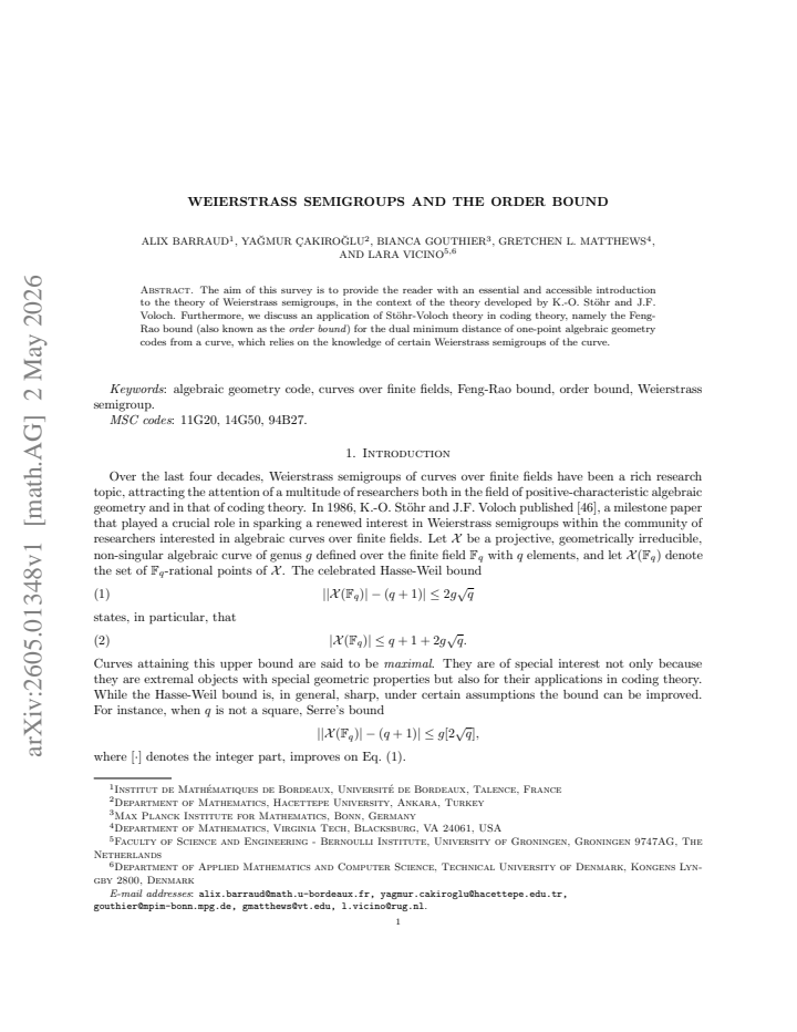First page