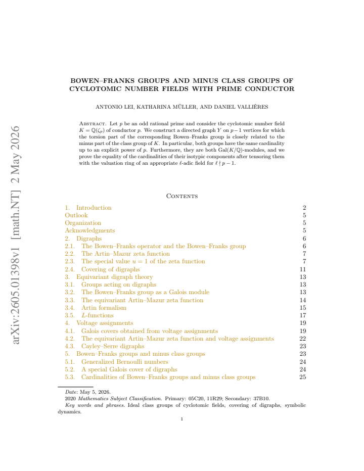 First page