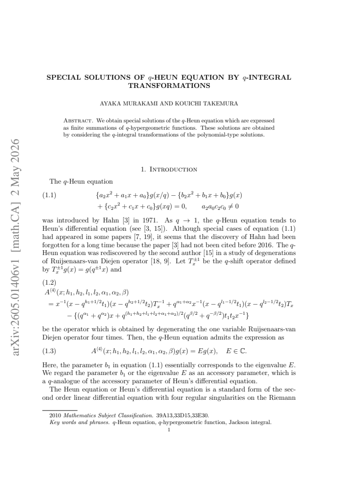 First page