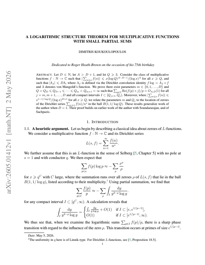 First page