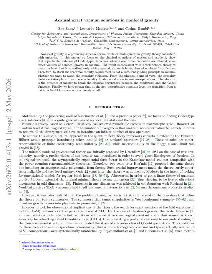 First page