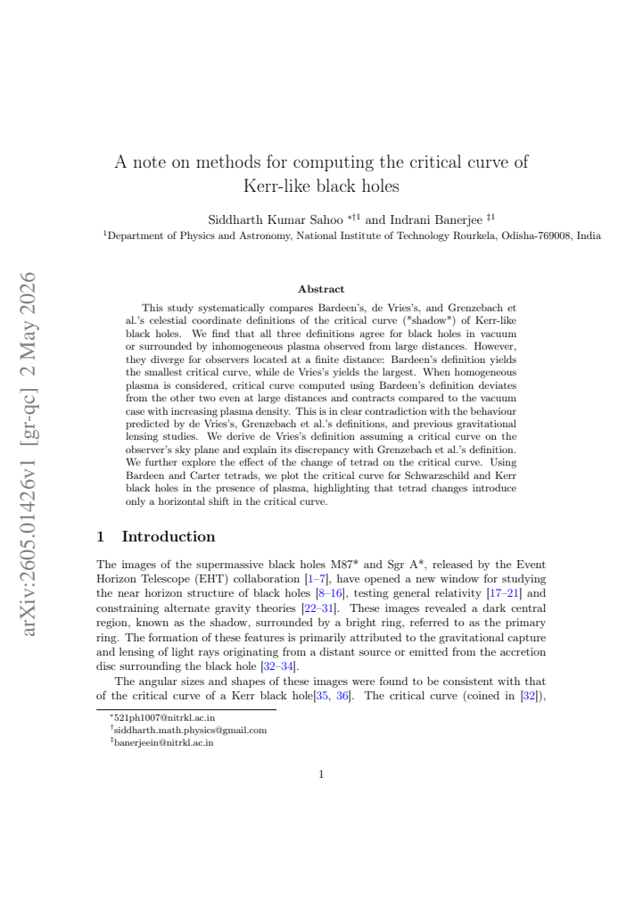 First page