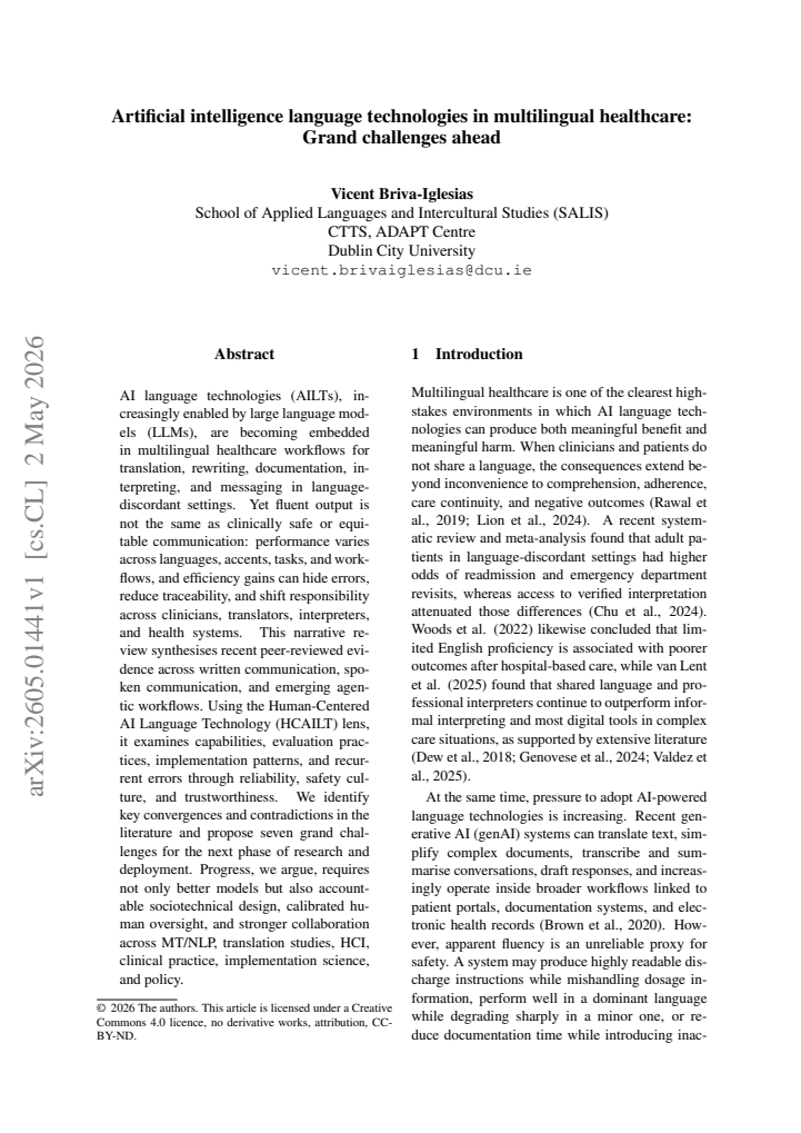 First page