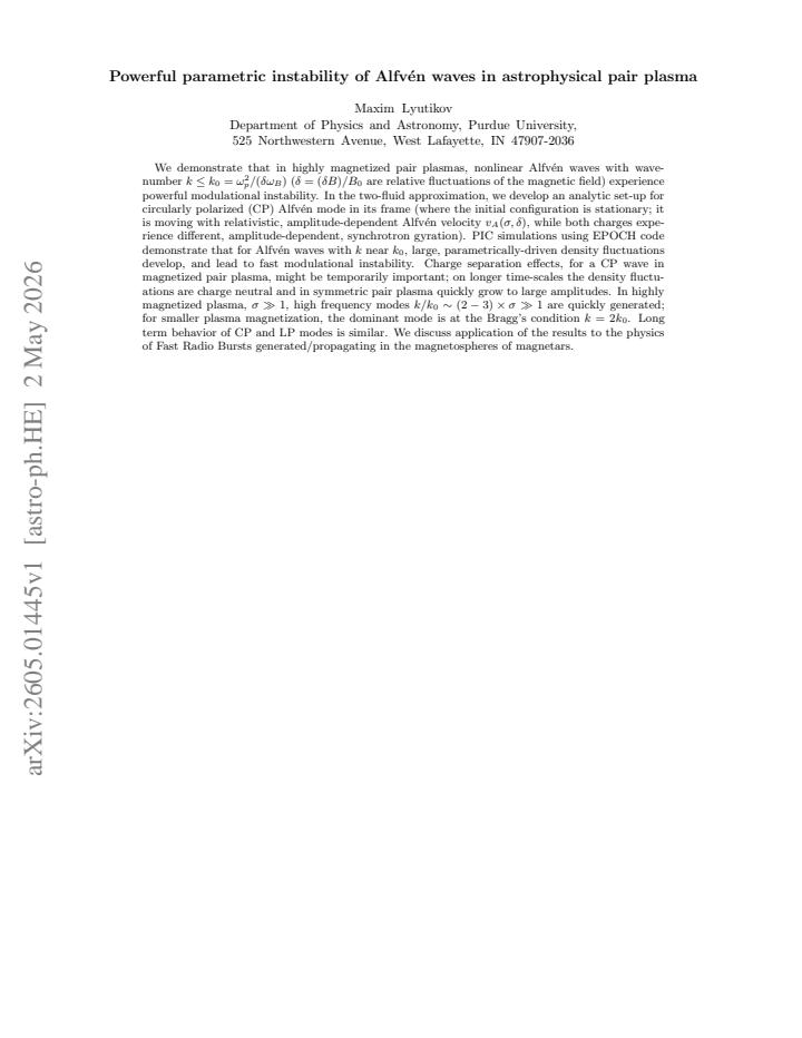 First page