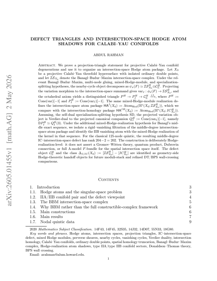 First page