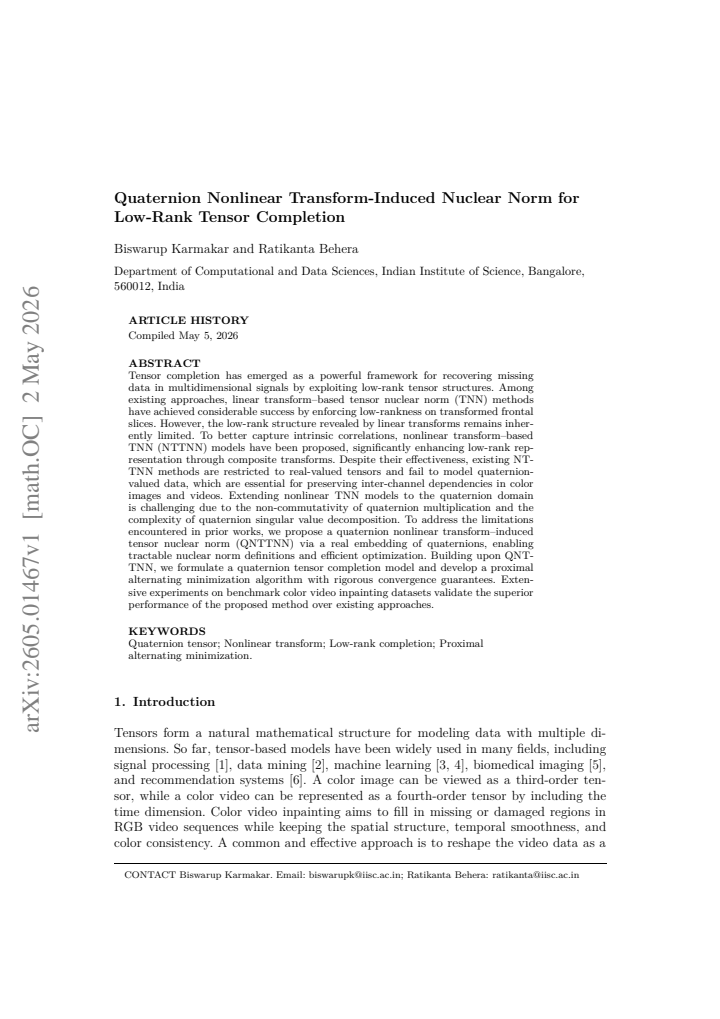 First page
