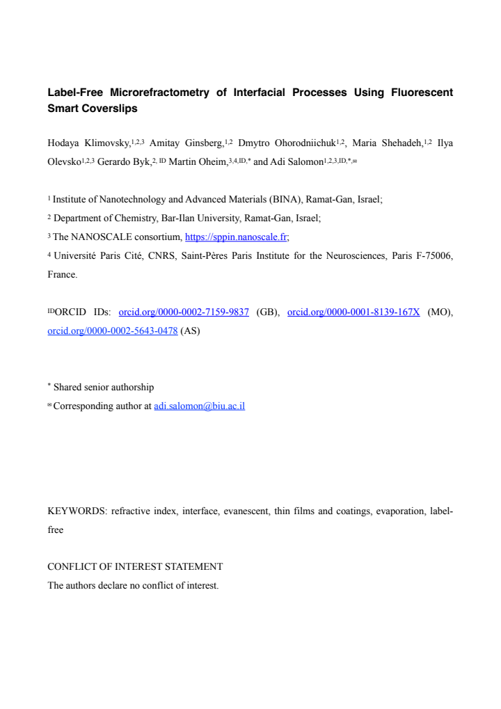 First page