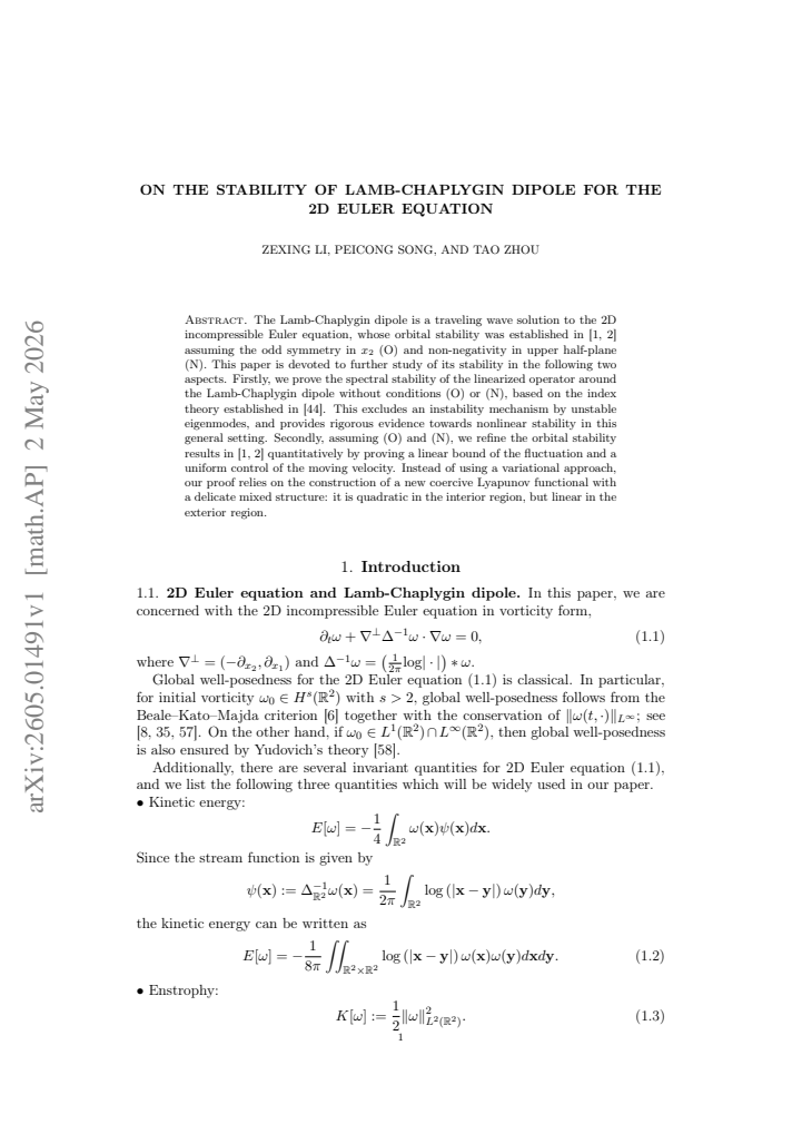 First page