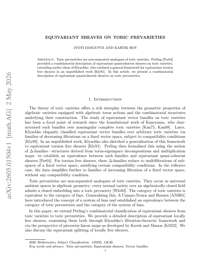 First page