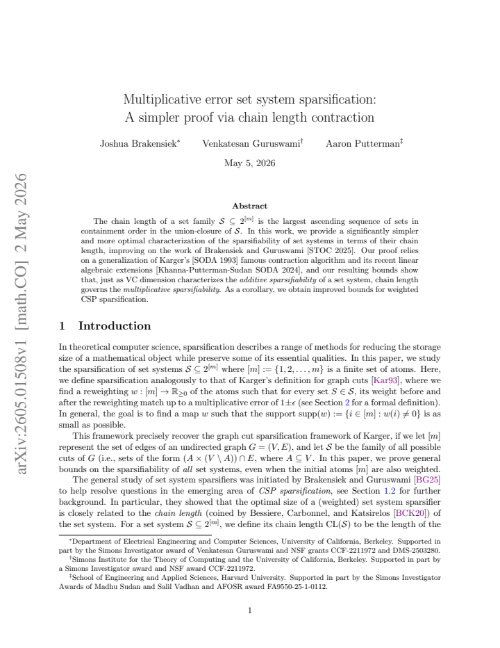 First page