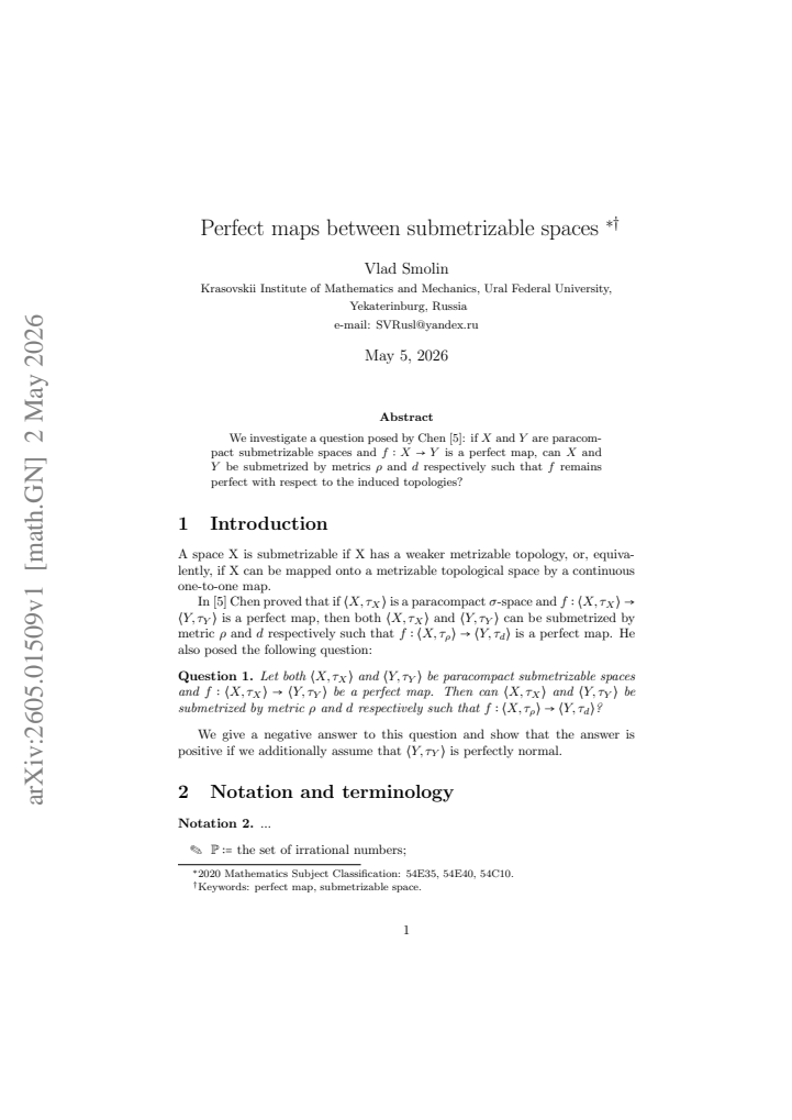 First page