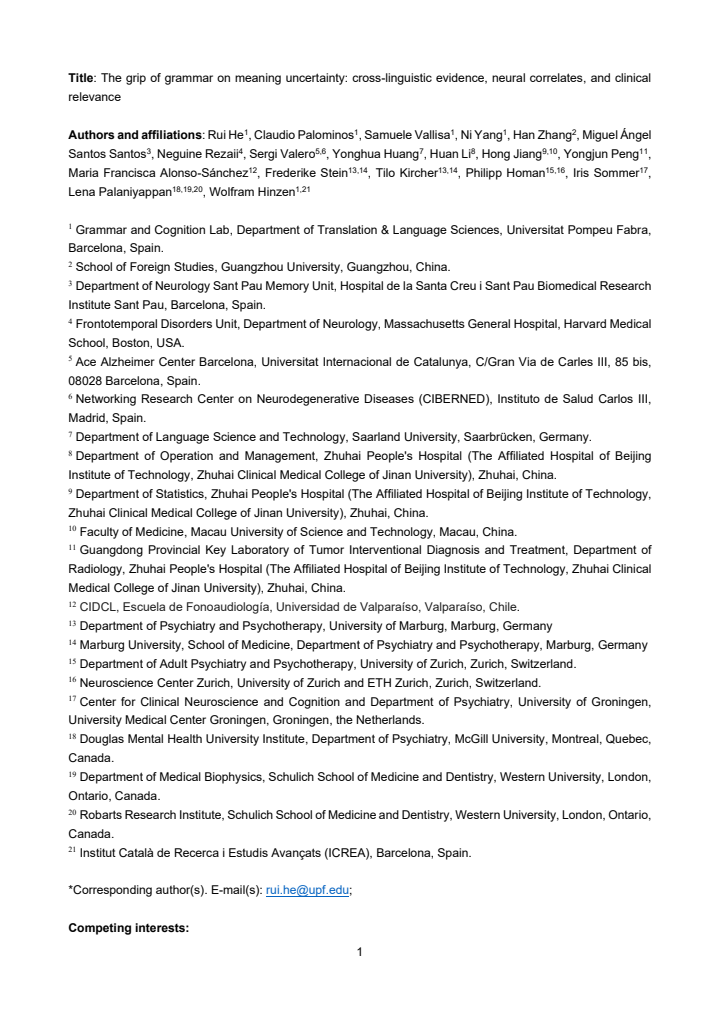 First page