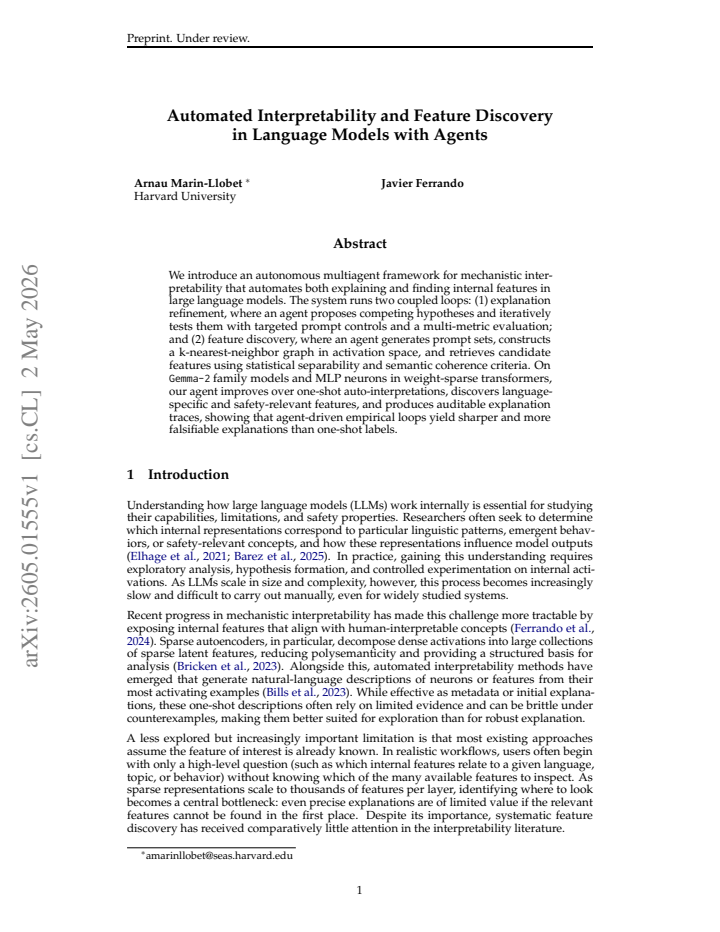 First page