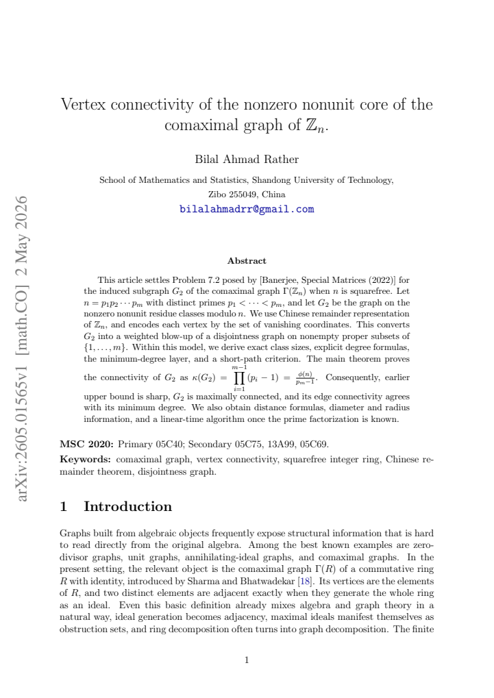 First page