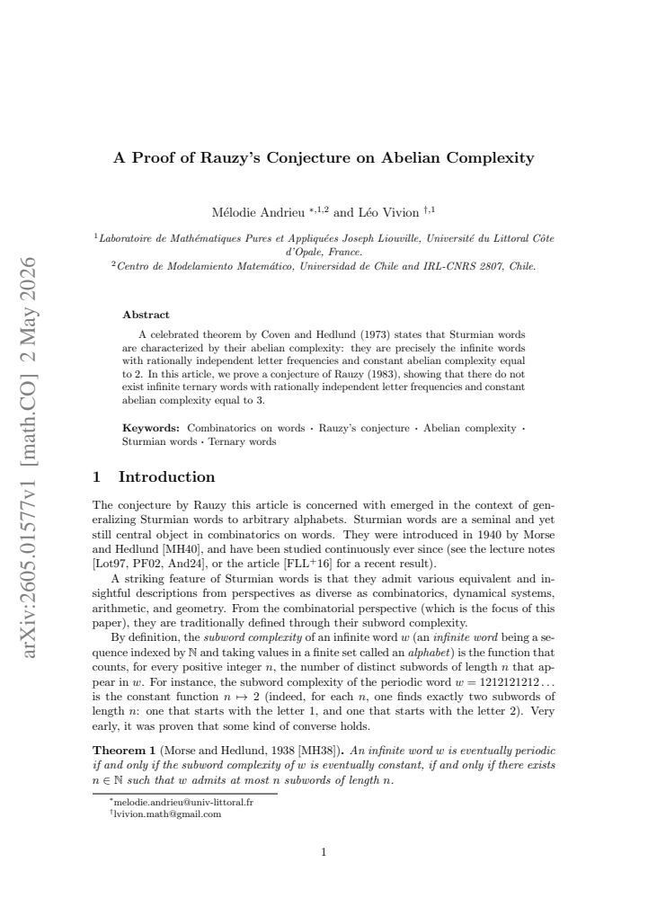 First page