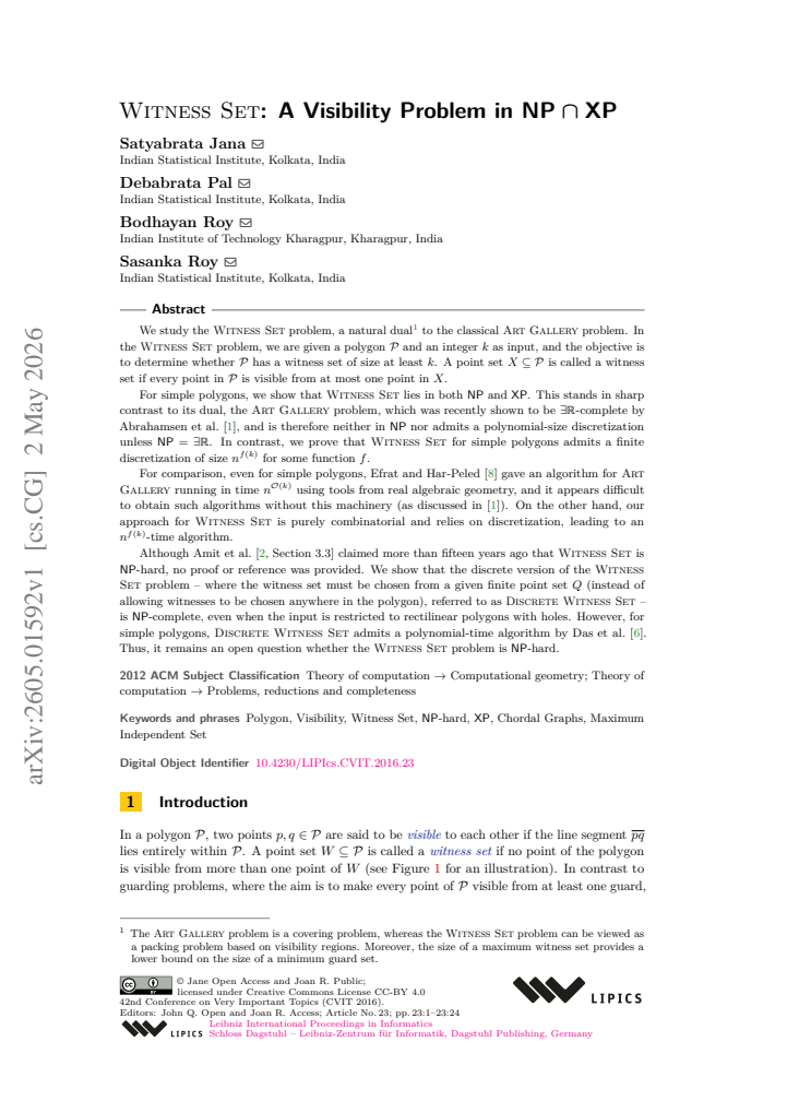 First page