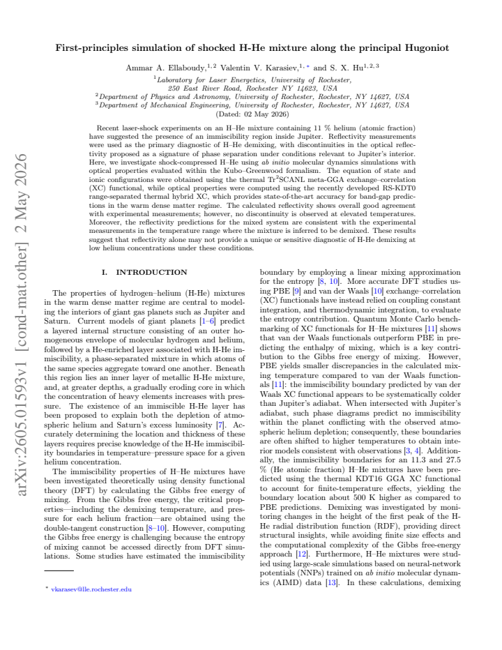 First page