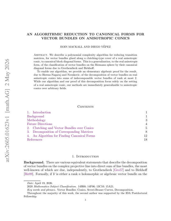 First page