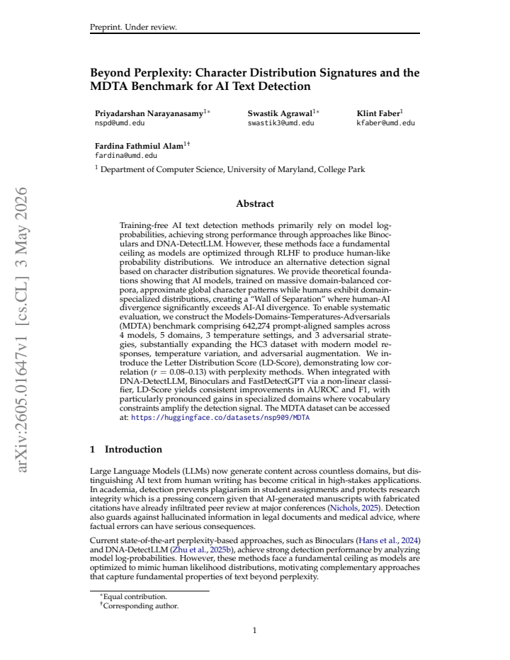 First page
