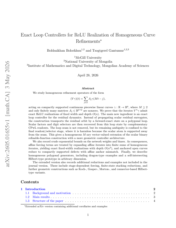 First page