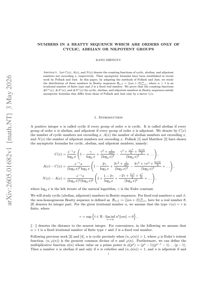 First page