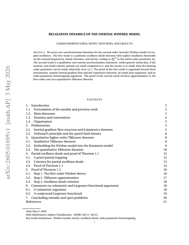 First page