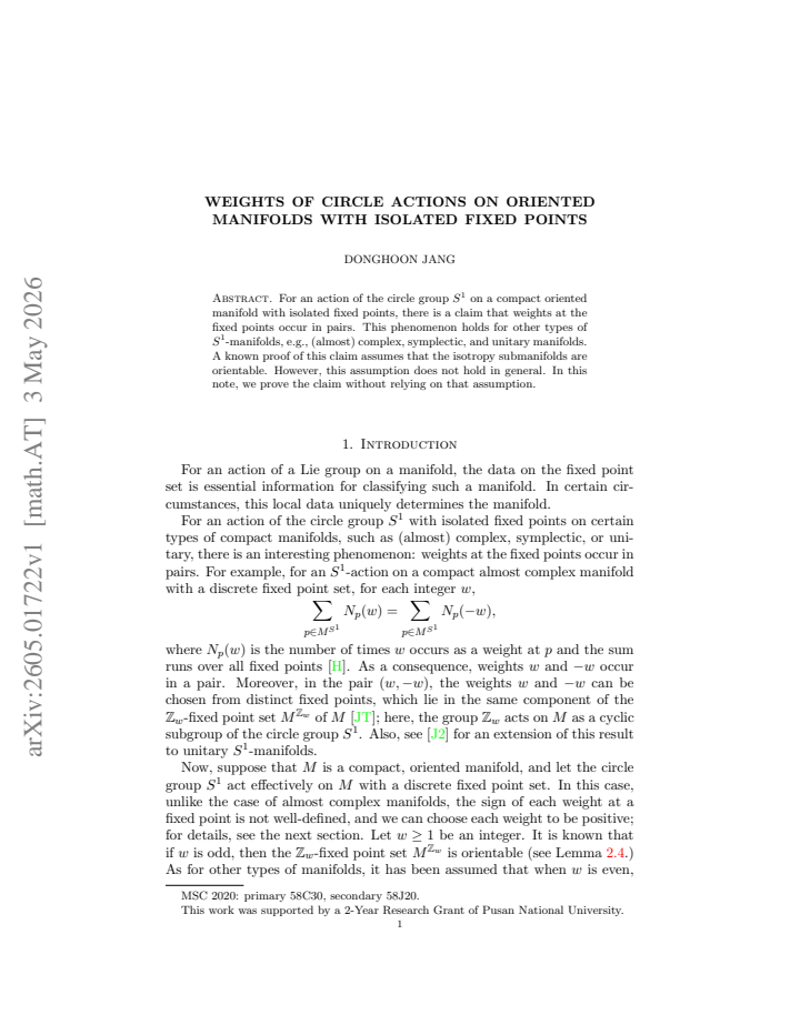 First page