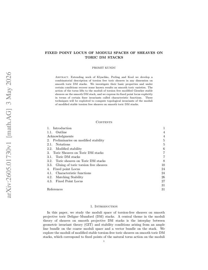 First page