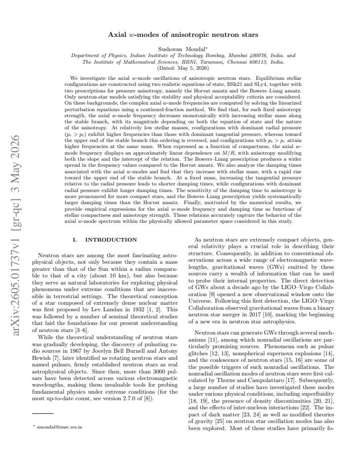 First page