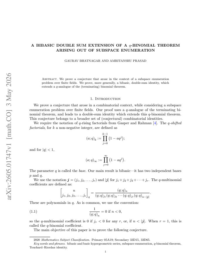 First page