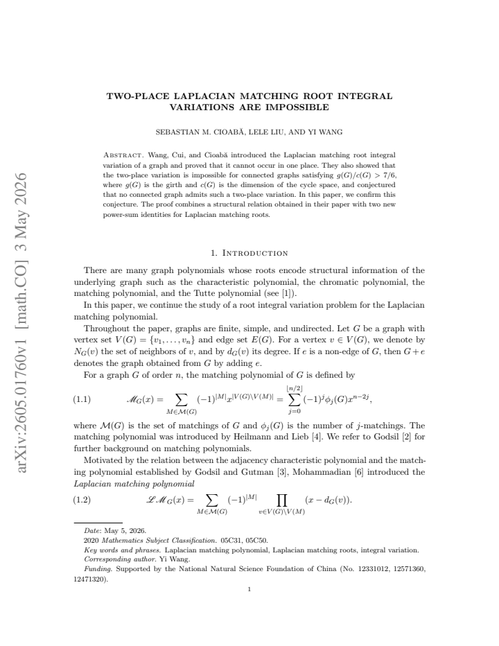 First page