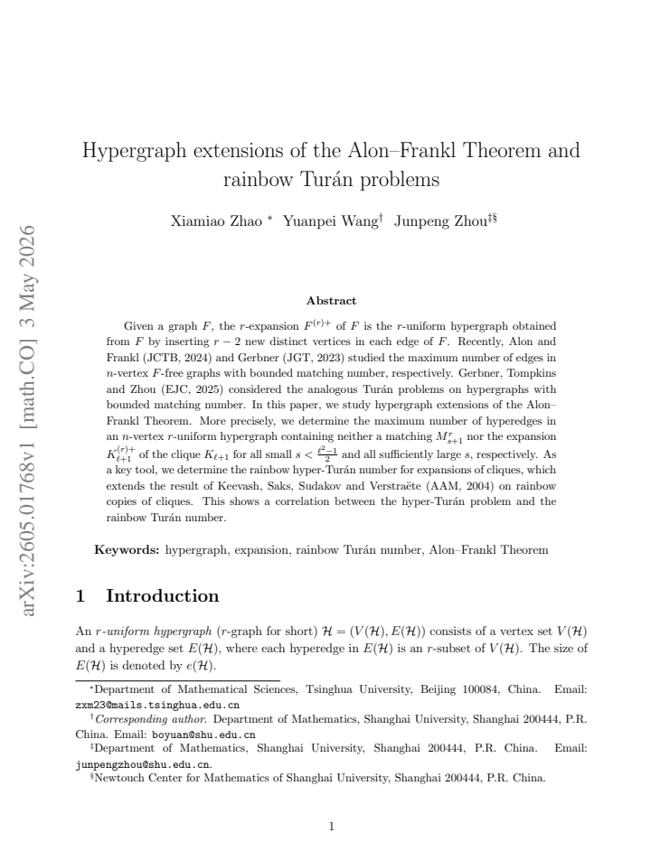 First page