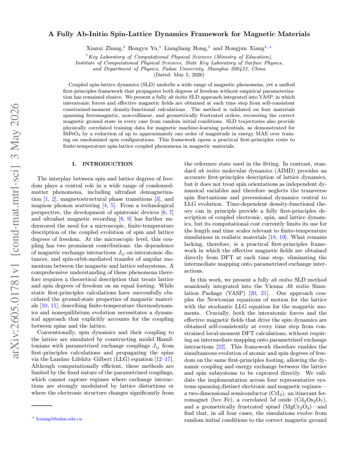 First page