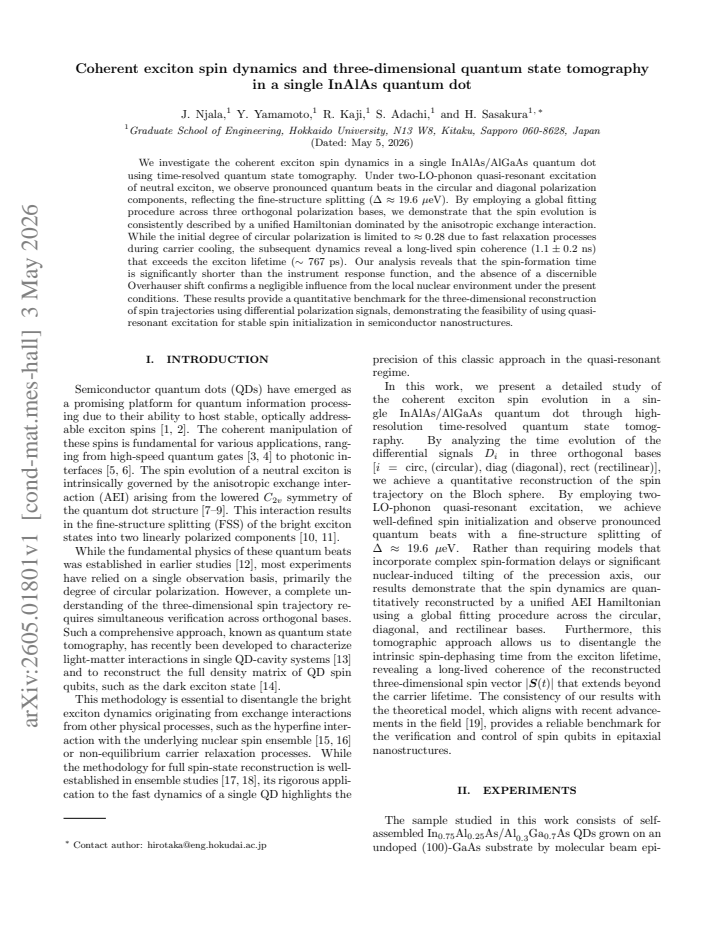 First page