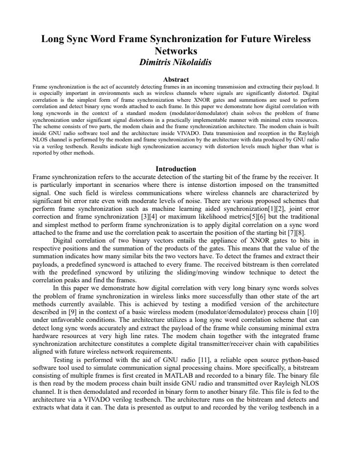 First page