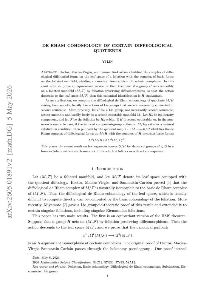 First page